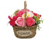 フラワーガーデンバスケット　ピンク