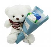 ラウルベア&ブーケ　◆ホワイト/ブルー◆