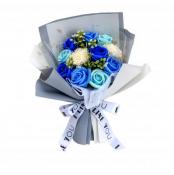 エレノアブーケ クリアケース付 ブルー