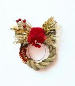 リングしめ飾りS ●レッド●