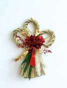 3連しめ飾り ●レッド●