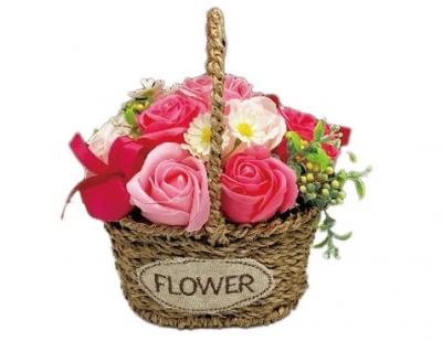 フラワーガーデンバスケット　ピンク