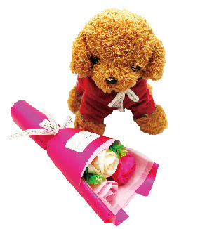 トイプードル&ブーケ　◆フランボワーズ◆