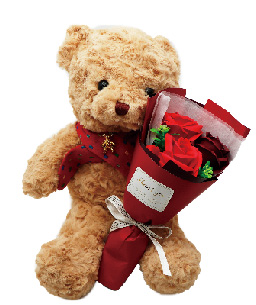 パブロベア&ブーケ　◆レッド◆