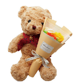 パブロベア&ブーケ　◆オレンジ◆