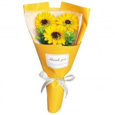 フェアリー3輪ブーケ(7束入)　ヒマワリ